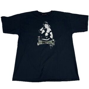 Steve And Barry's WWE John Cena L Wrestling Black T Shirt Mens Size Large Unisex